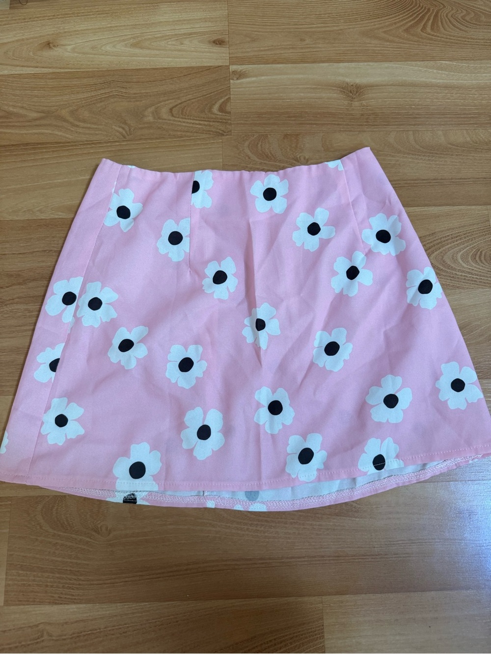 Pink Floral Mini Skirt